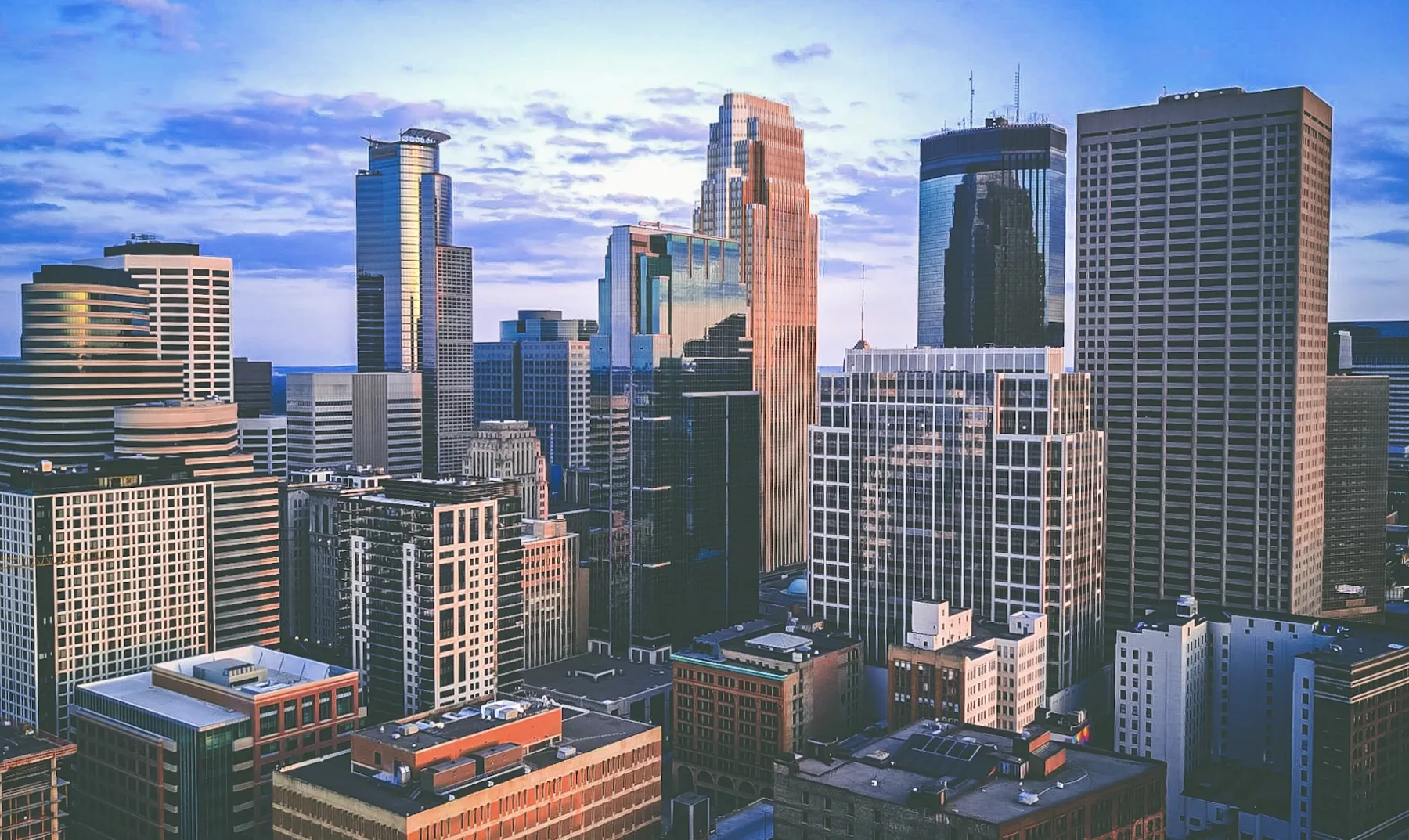 Skyline, the city, briefly still, by Bryan Korth