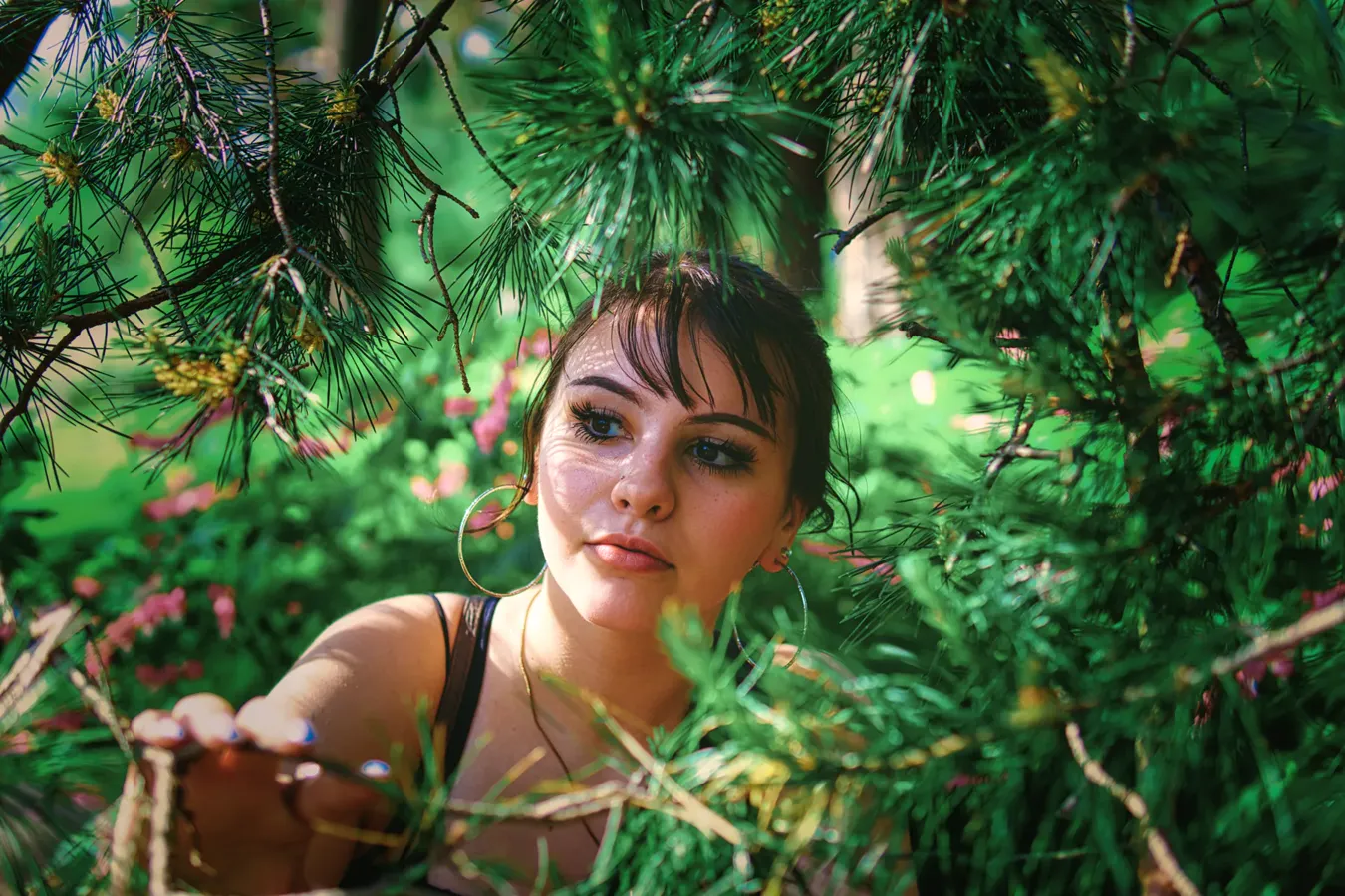 Headshots Charleston, portrait found in the green pines by Bryan Korth